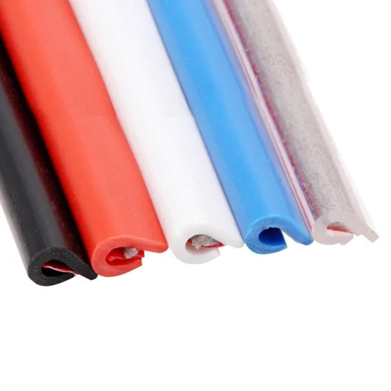 Car Door Edge Guard Strip with U-Shaped Channel, 16.4ft Length