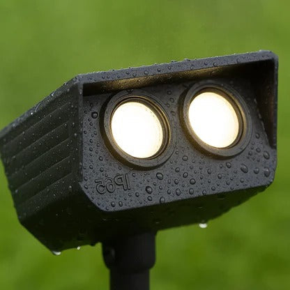Solar Spot Light with Adjustable Zoom Lens and Color Changing Modes, IP65 Waterproof