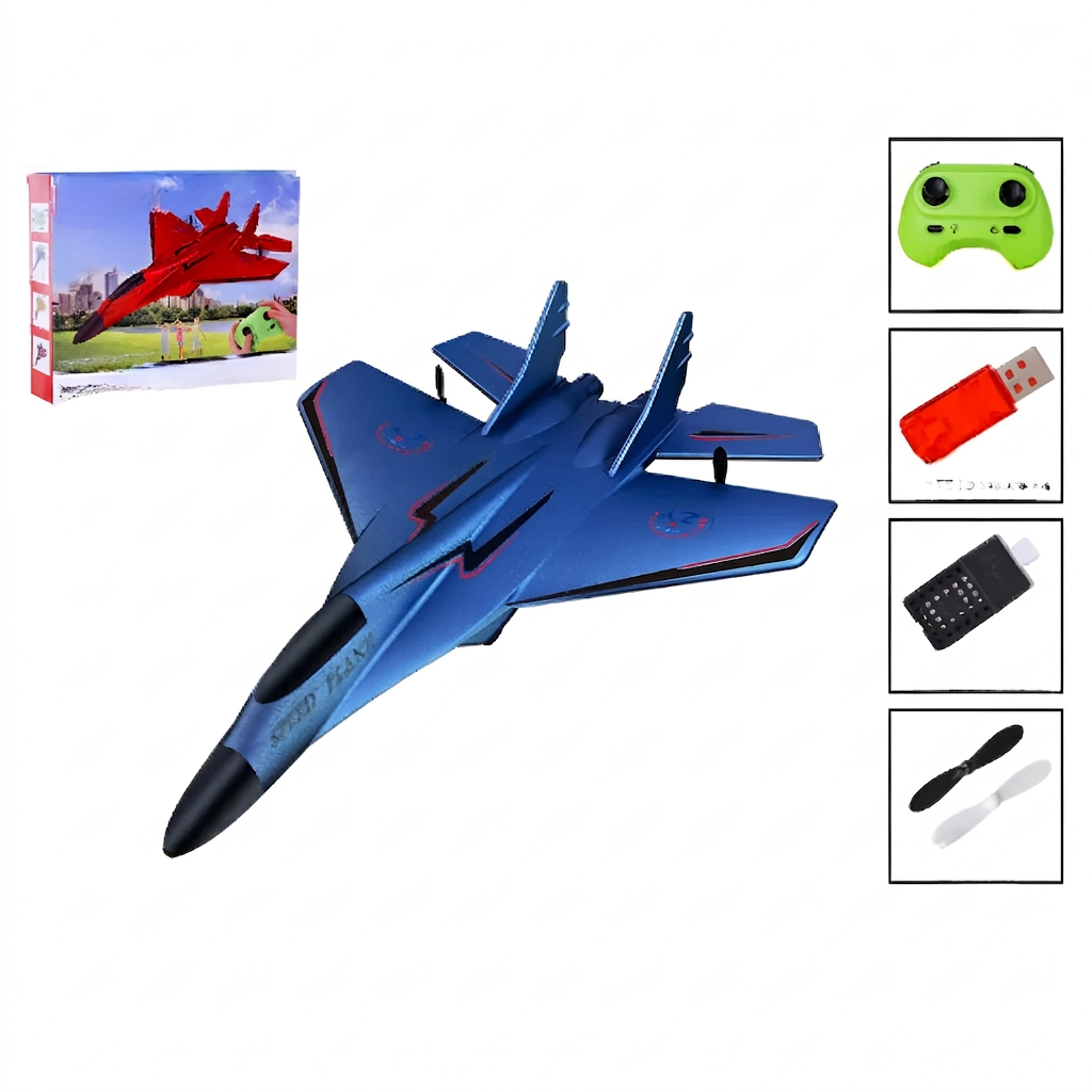 Remote Control Airplane with Shatter-Resistant Body and Aerodynamic Design