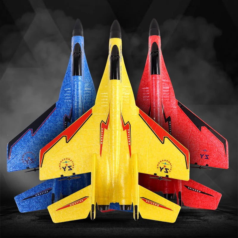 Remote Control Airplane with Shatter-Resistant Body and Aerodynamic Design