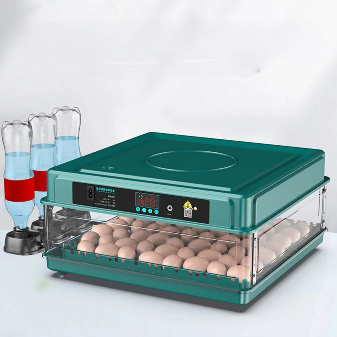 Automatic Egg Incubator with Digital Temperature Control and Built-in Candler for 38 Eggs