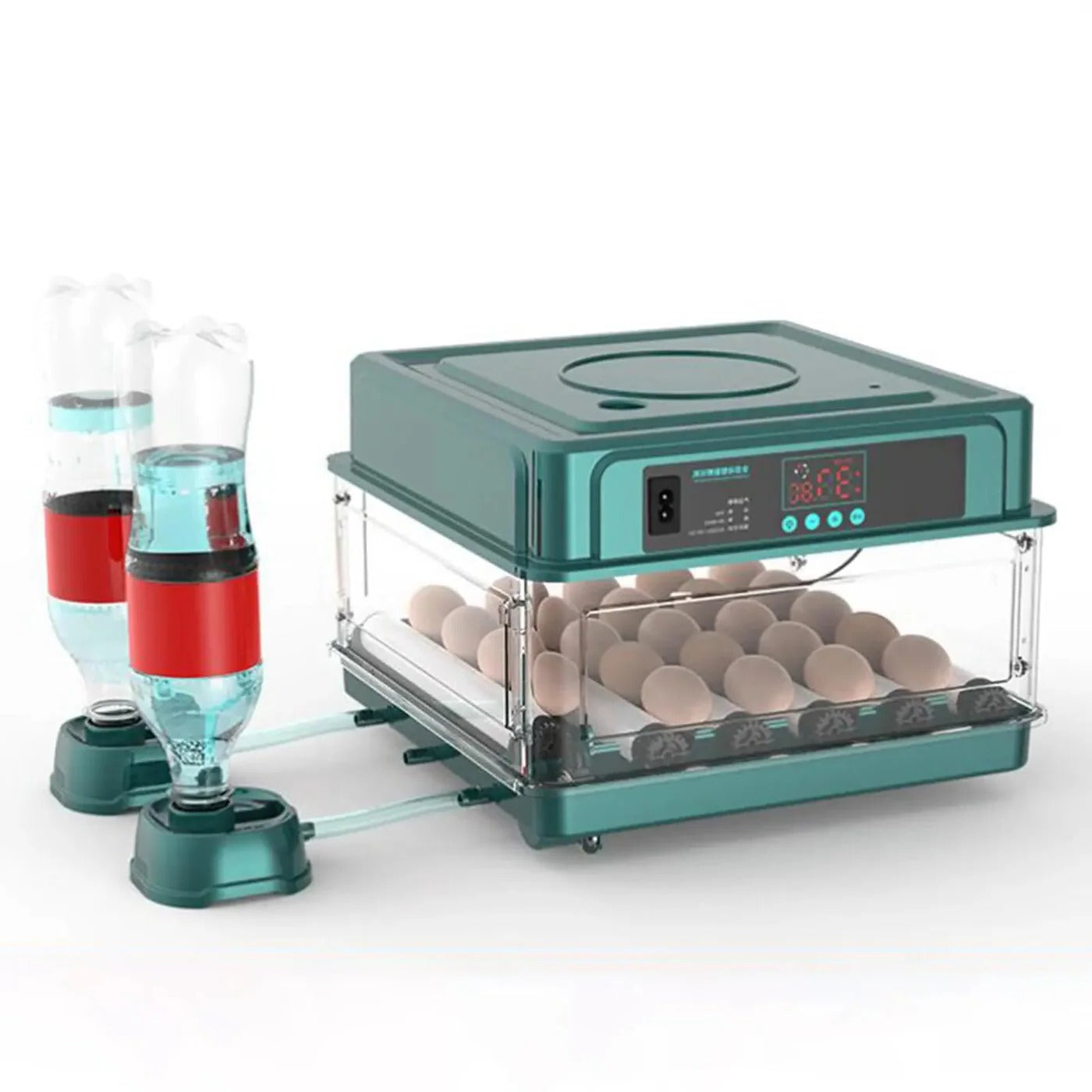 Automatic Egg Incubator with Digital Temperature Control and Built-in Candler for 38 Eggs