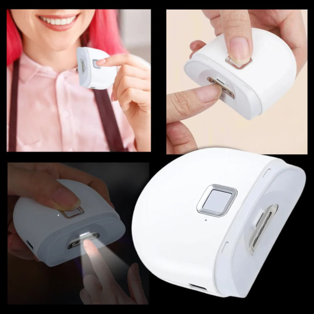Rechargeable Electric Nail Grinder with Built-in Light and Two Speed Settings