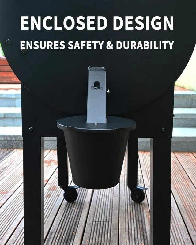 Grill Grease Collector with Reusable Liner and Fitted Lid for 1.6in Spouts