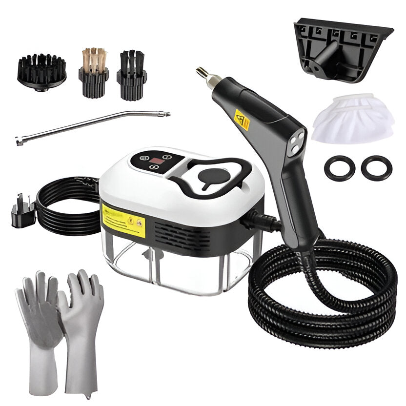 Portable Steam Cleaner with 6-Speed Settings and 5 Brush Attachments