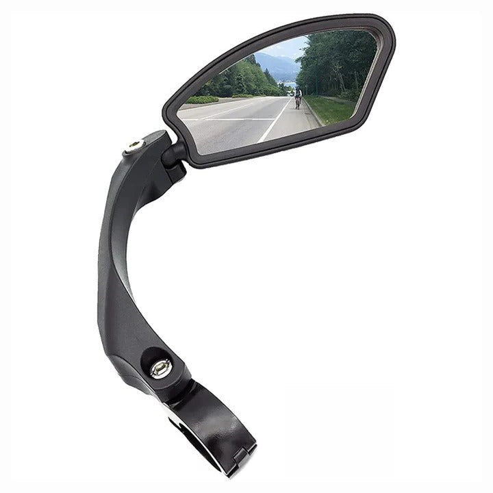 Adjustable Handlebar Mirrors for Bikes with 360 Degree Rotation and Flat HD Glass, 2 Pack