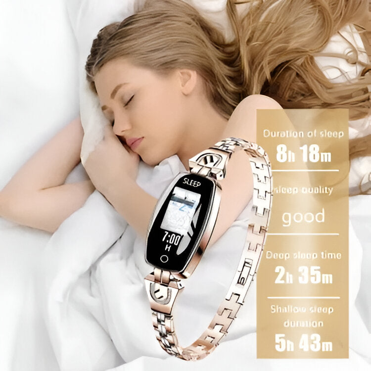 Fitness Bracelet with Color Touchscreen and Heart Rate Monitoring, Sleep Tracking