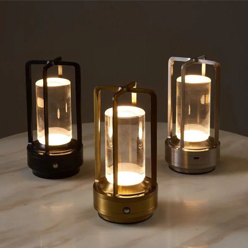 Rechargeable Table Lamp with Stepless Dimming and Dual Direction Lighting