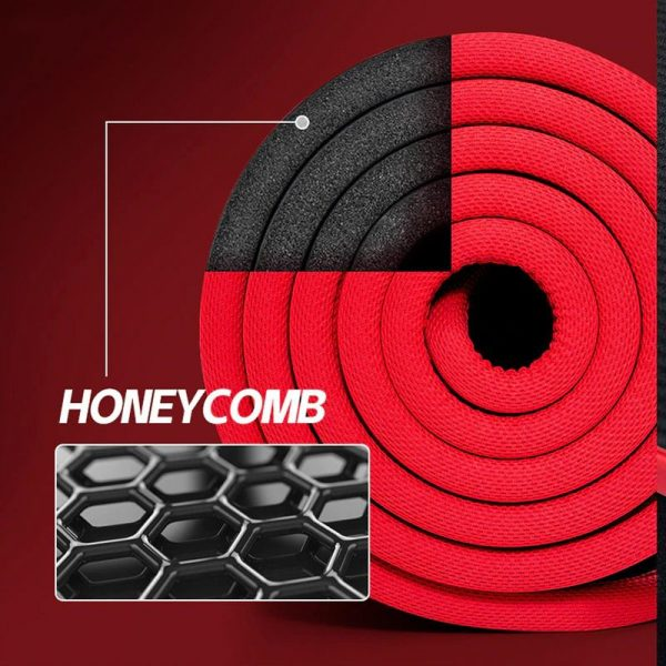 High Density Yoga Mat with Non-Slip Surface and Joint Cushioning for Home Workouts