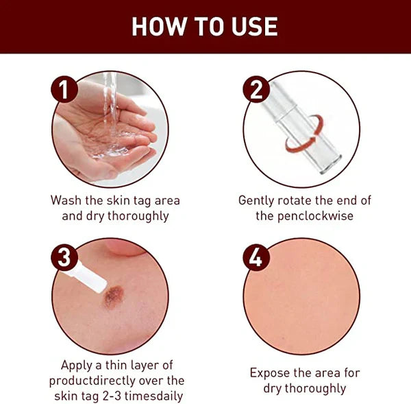 Skin Tag Remover Liquid with Tea Tree Oil and Arborvitae Extract, 3ml