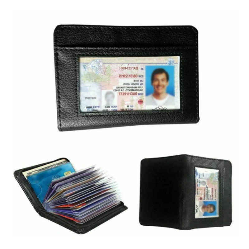 RFID Blocking Wallet with Full Zipper Closure and 36 Card Capacity