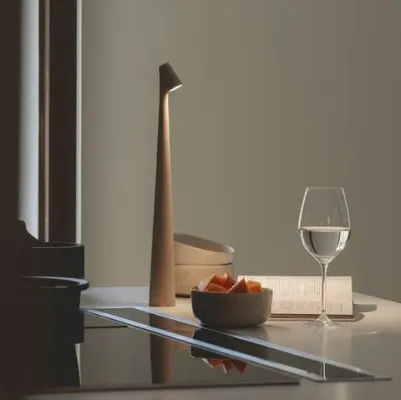 Cordless Table Lamp with Adjustable Brightness and Color Temperature, IP54 Water Resistant