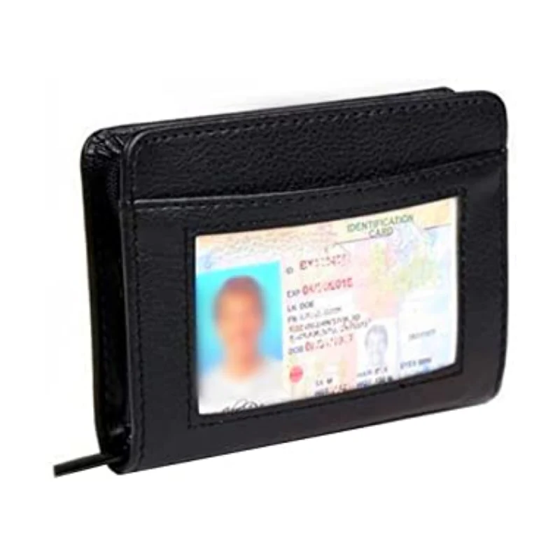 RFID Blocking Wallet with Full Zipper Closure and 36 Card Capacity