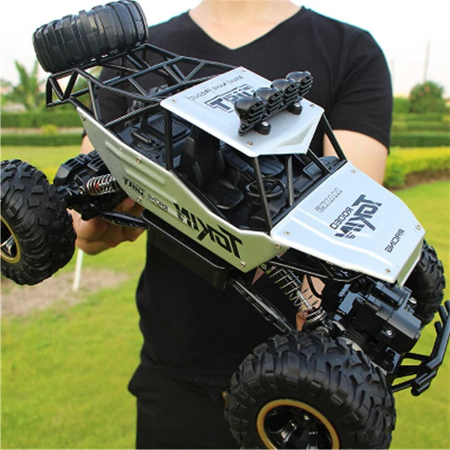 4WD Remote Control Truck with Dual Motors and Two Rechargeable Batteries