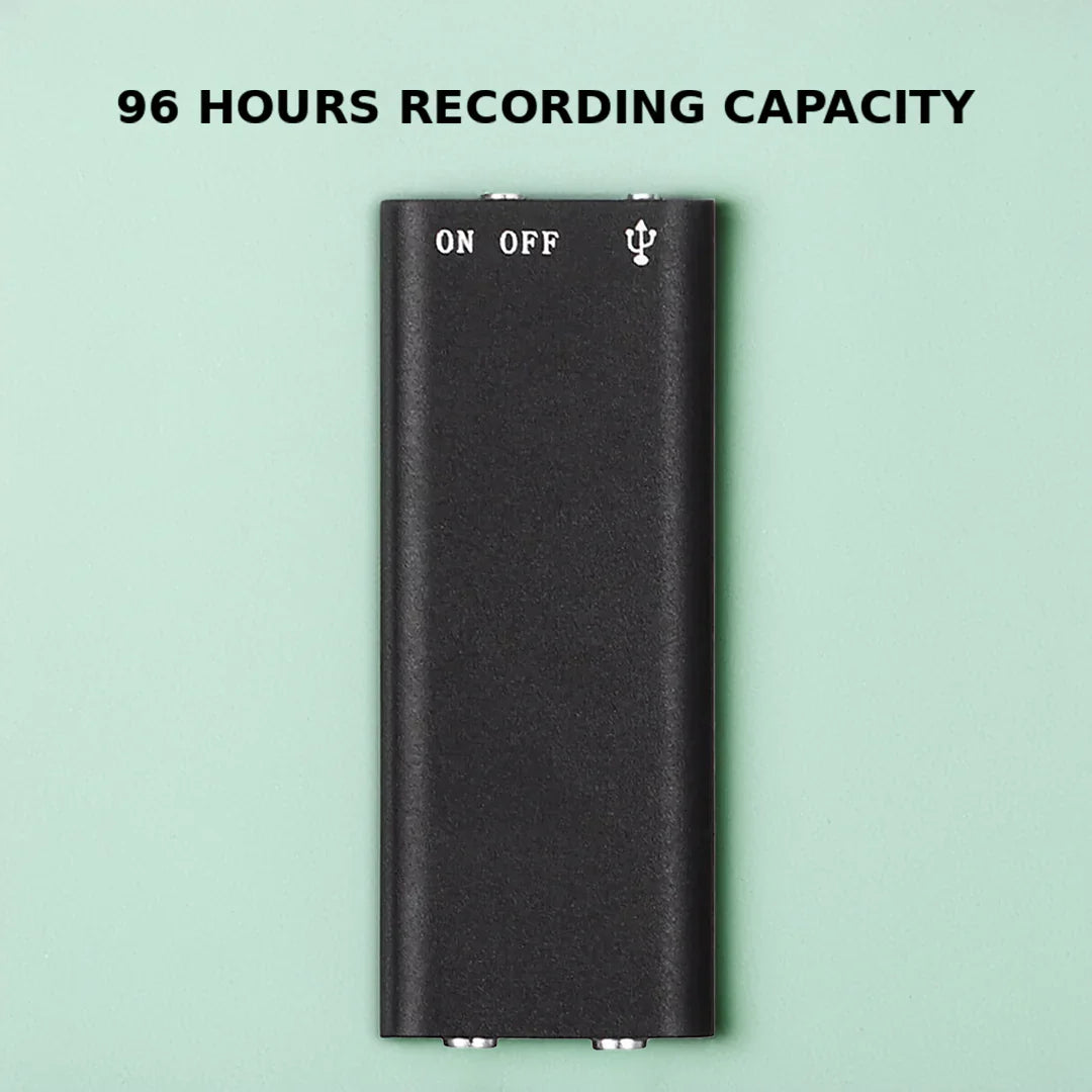 Voice Activated Digital Recorder with 32GB Storage and Headphones