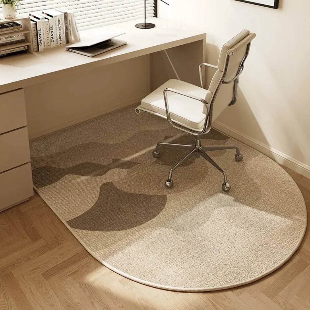 Office Chair Mat with Looped Fleece and Non-Slip Backing for Hard Floors and Carpet