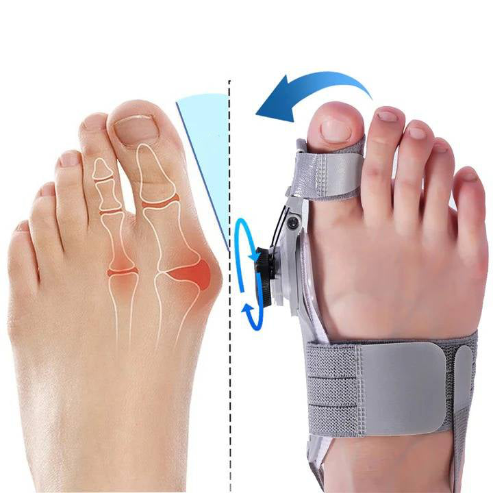Adjustable Toe Spacer with Hinge Joint and Silicone Cushioning, Universal Fit