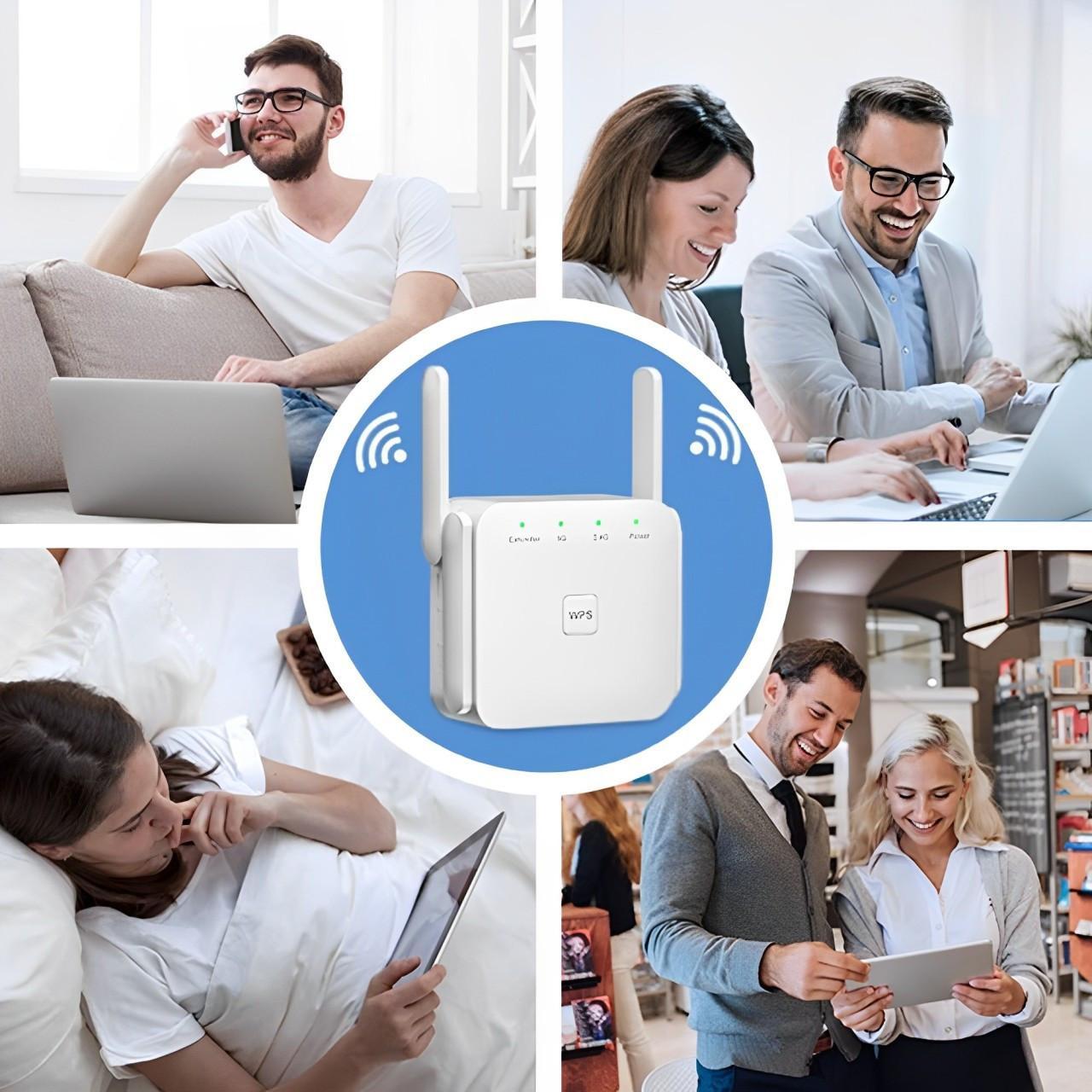 Wireless Signal Repeater with Wall-Penetrating Antenna and Multi-Device Support
