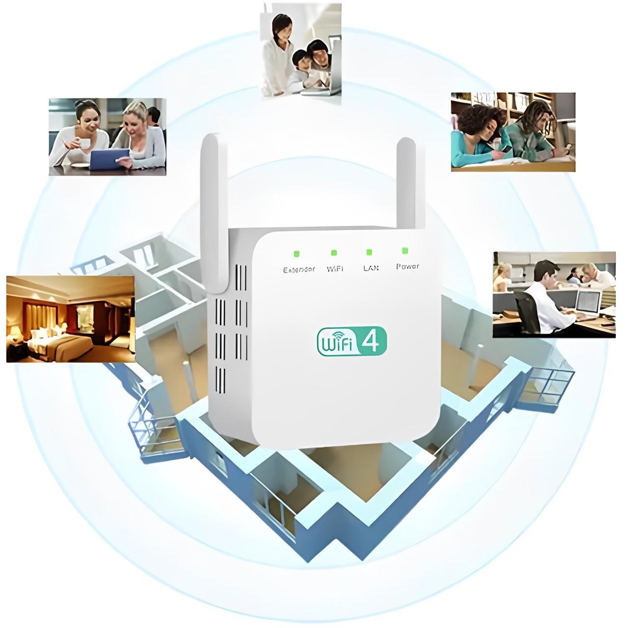 Wireless Signal Repeater with Wall-Penetrating Antenna and Multi-Device Support