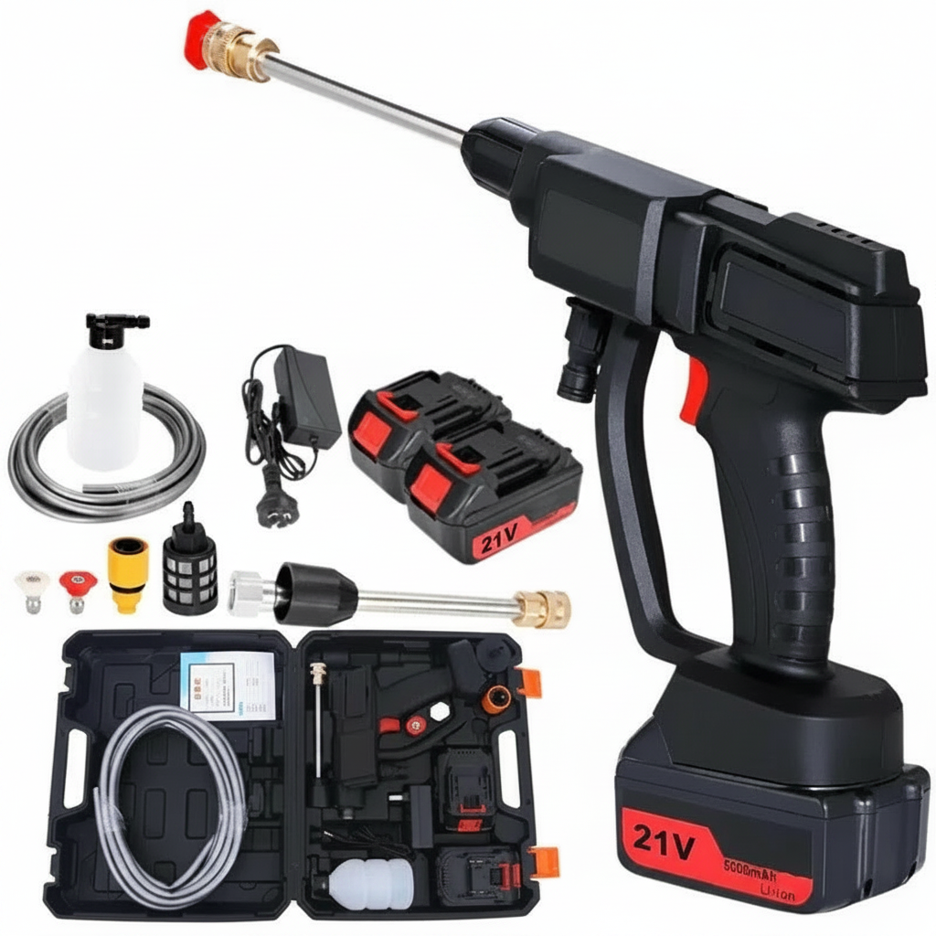 Handheld Pressure Washer with Rechargeable Battery and High Pressure Motor