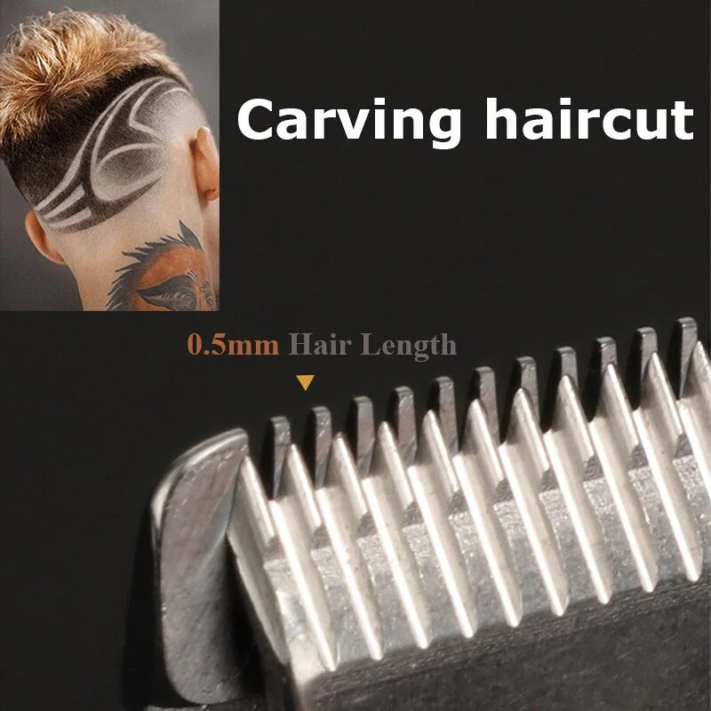 Cordless Hair Clipper Set with Ceramic Blades and Precision Trimmer, Foil Shaver