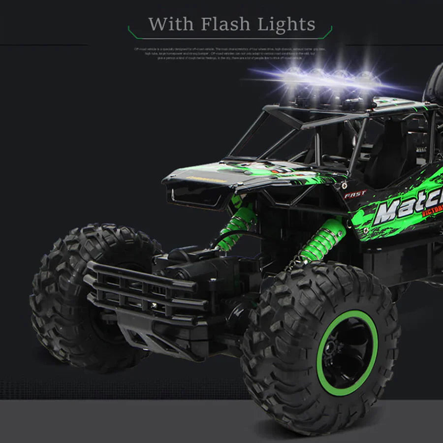 4WD Remote Control Truck with Dual Motors and Two Rechargeable Batteries