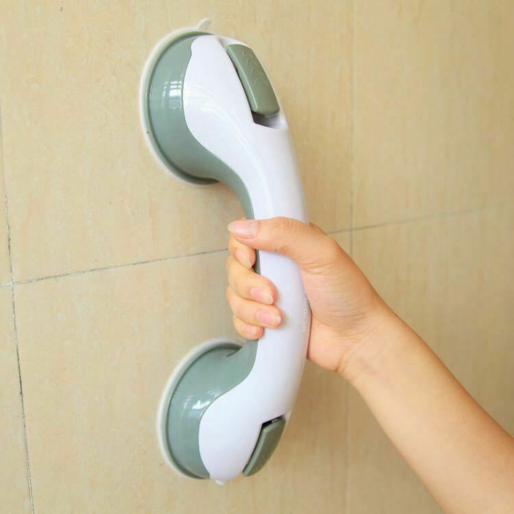 Suction Cup Grab Bar with Dual Pressure Locks and 300lb Weight Capacity