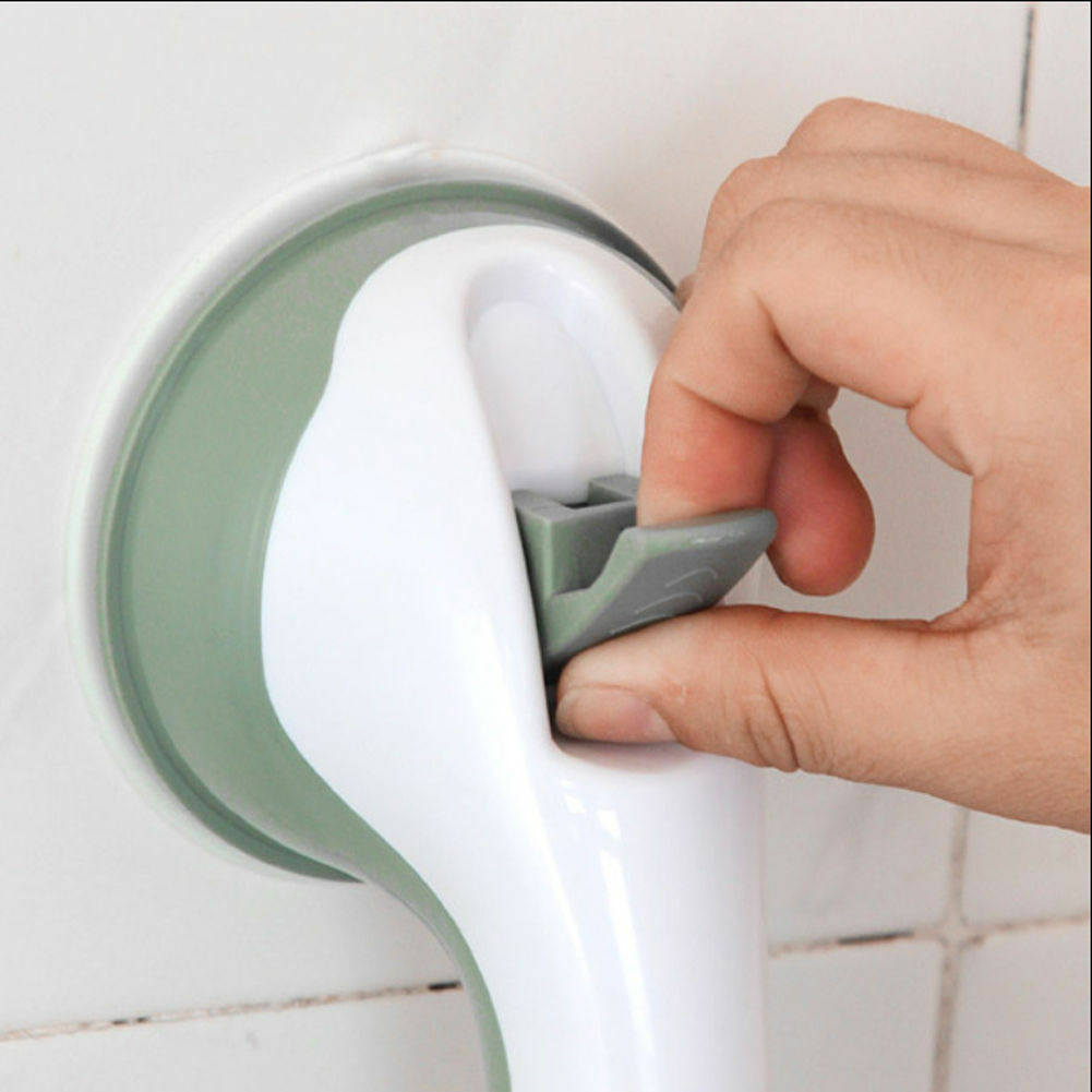 Suction Cup Grab Bar with Dual Pressure Locks and 300lb Weight Capacity