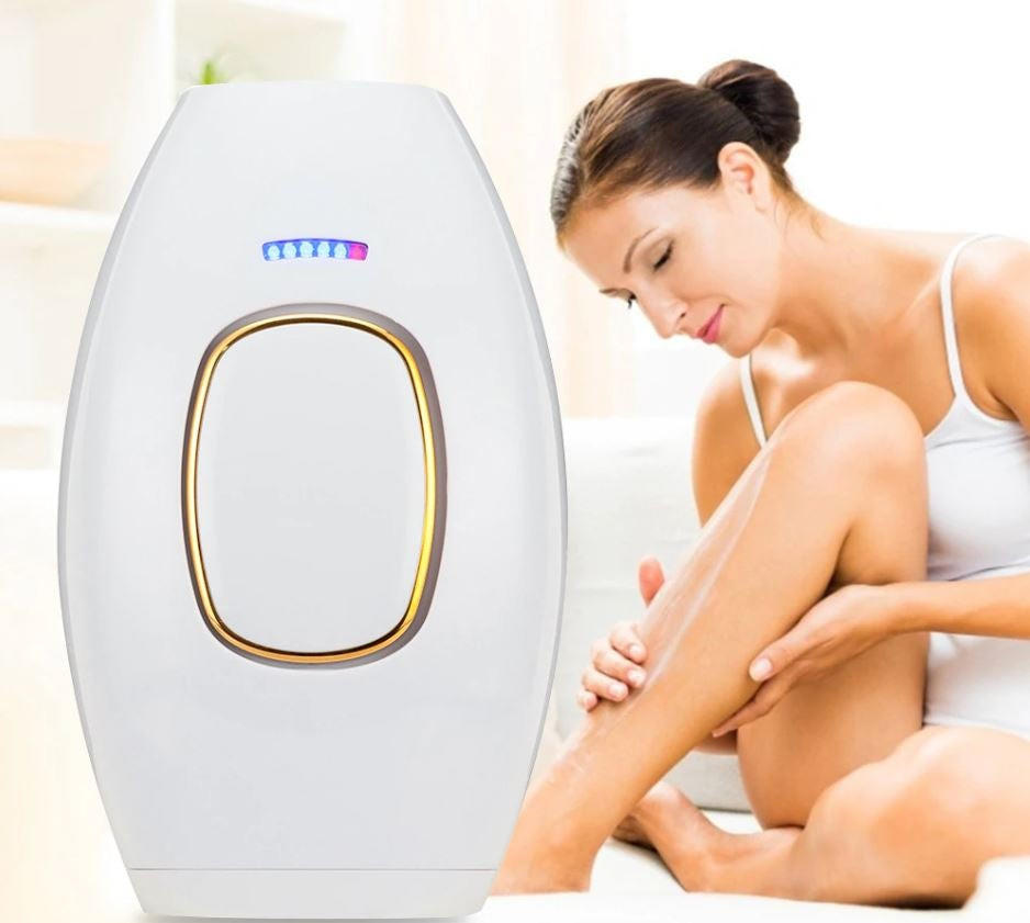 At-Home Laser Hair Remover with Skin Contact Activation and Universal Charger