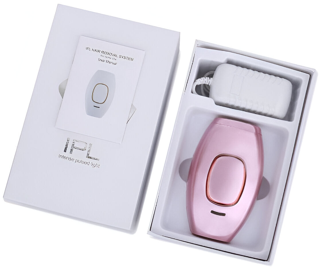 At-Home Laser Hair Remover with Skin Contact Activation and Universal Charger