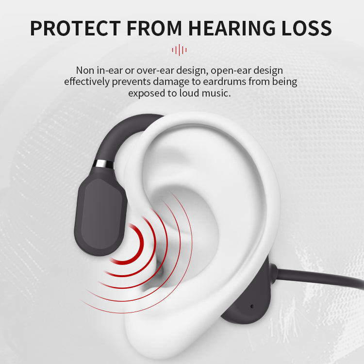 Bone Conduction Headphones with Open Ear Design and Wireless Bluetooth, Sweat Resistant