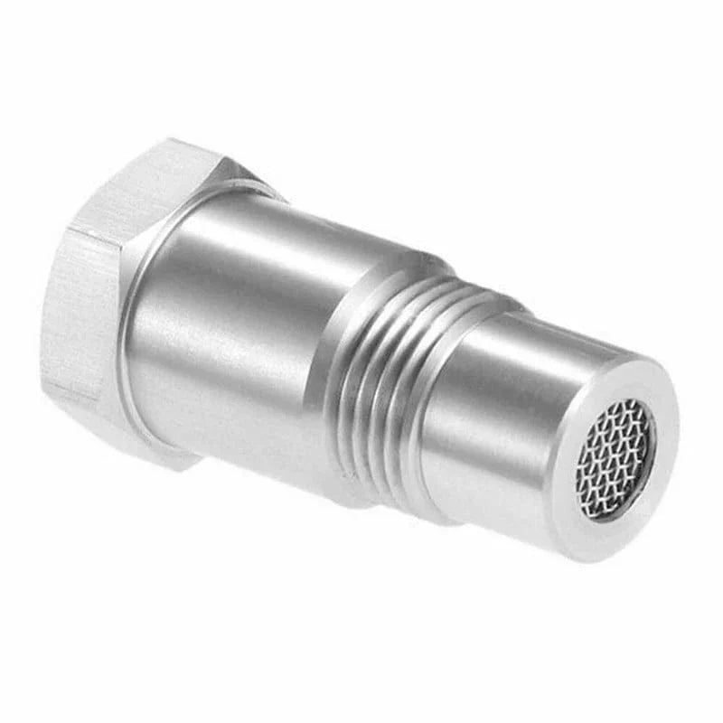 Oxygen Sensor Adapter with Stainless Steel Mesh Filter and Converter Element, M18x1.5 Thread