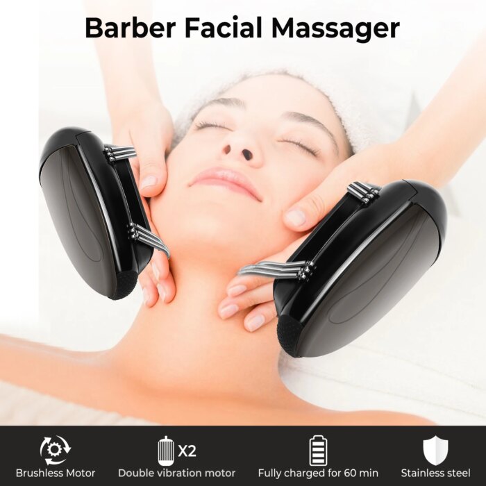 Cordless Vibration Massager with Heat Function and Adjustable Intensity for Neck Back Head Face