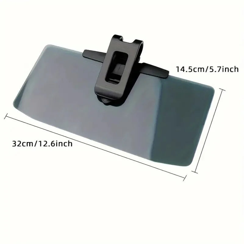 Polarized Car Sun Visor Extender with 180-Degree Rotation and Clip Attachment