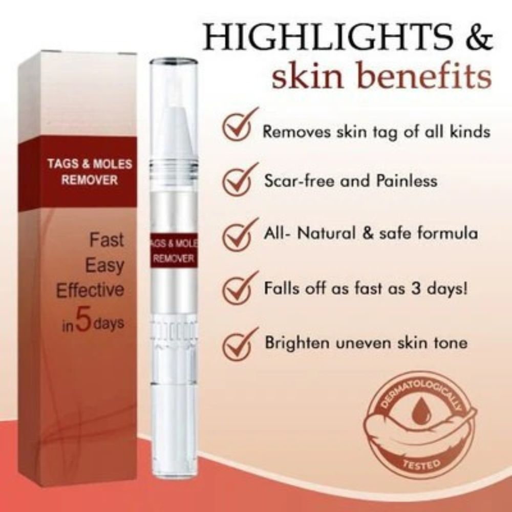 Skin Tag Remover Liquid with Tea Tree Oil and Arborvitae Extract, 3ml