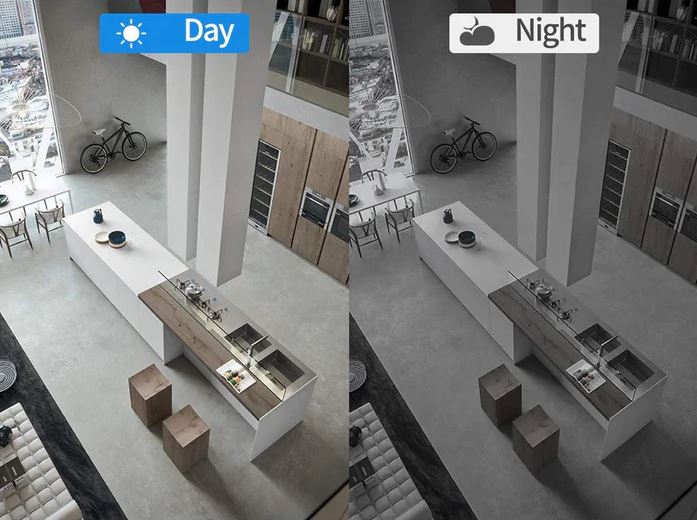 Compact 1080p Wireless Security Camera with Night Vision and Motion Alerts