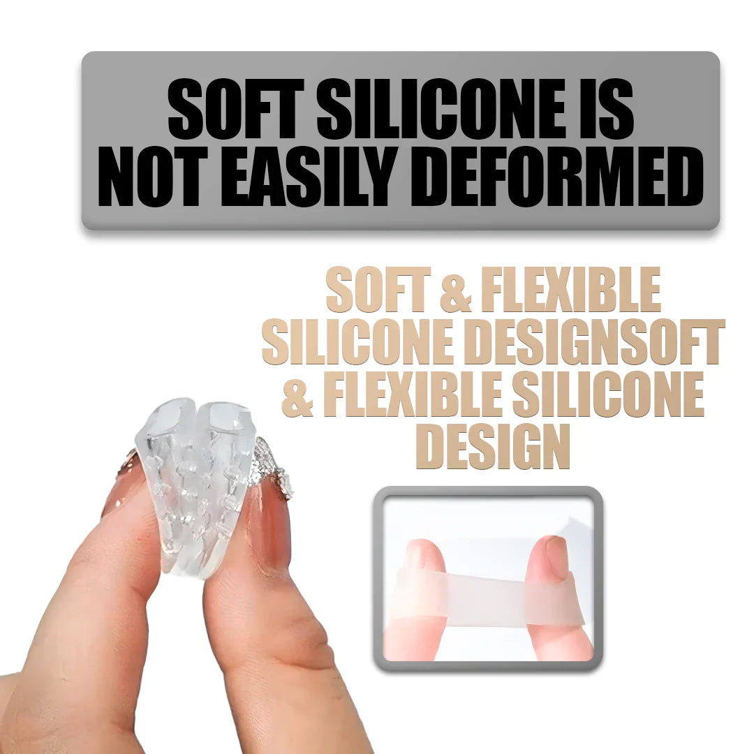 Clear Silicone Toe Protectors with Latex-Free Material, Set of 10