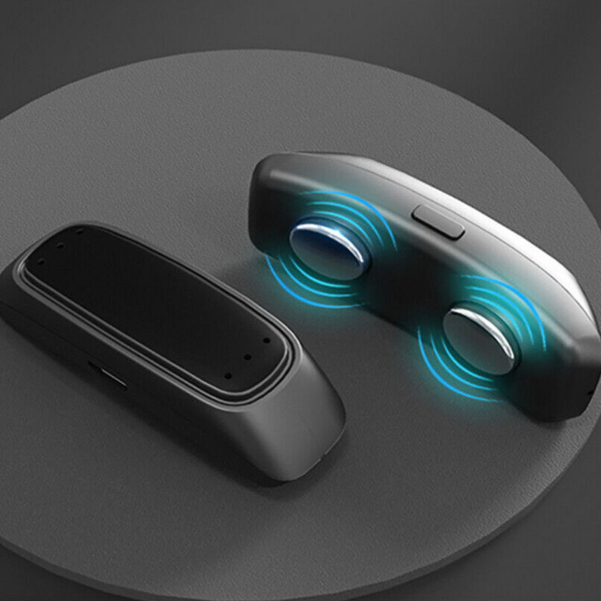 Chin Strap Device with Pulse Muscle Stimulation and Six Power Settings