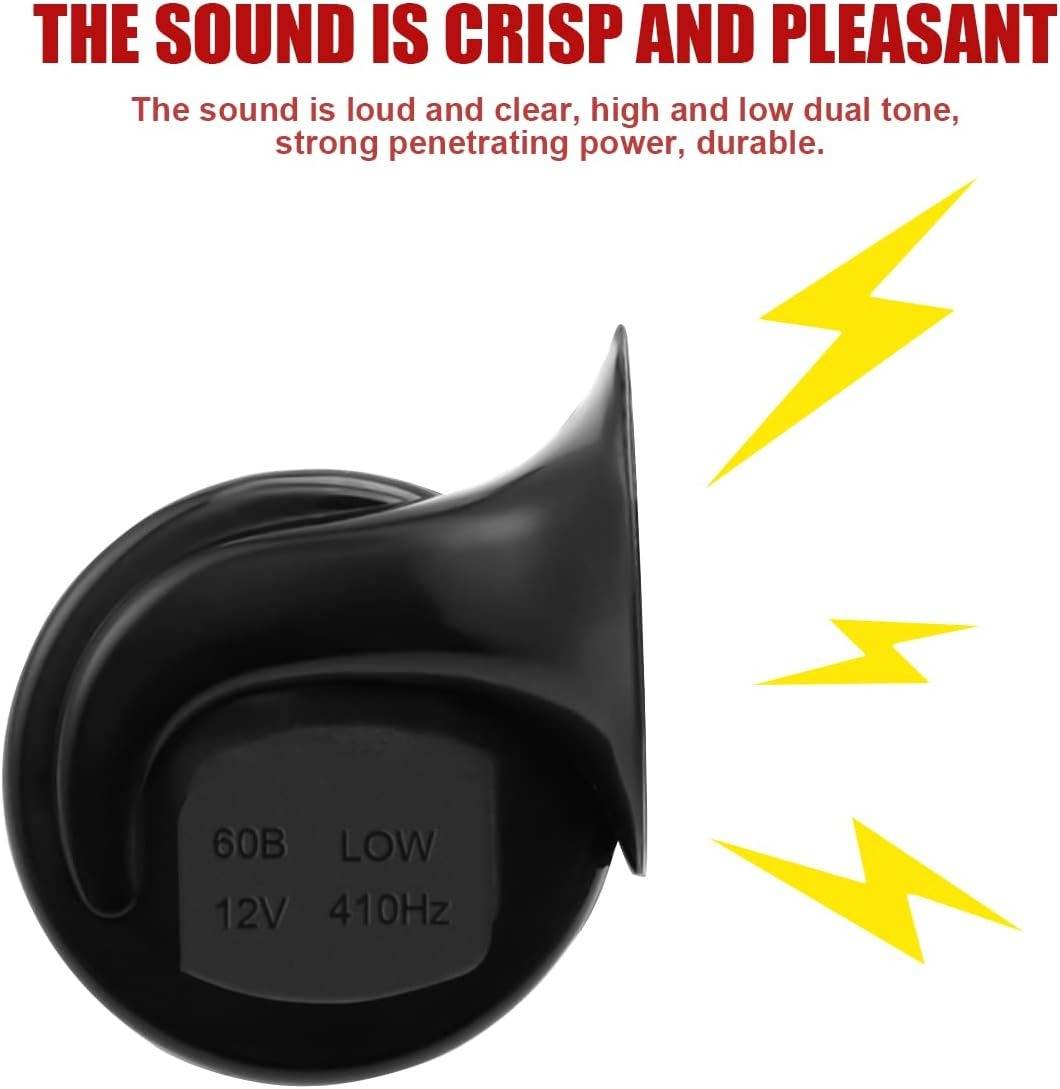 Dual Tone Train Horn with Snail Chamber Design and Waterproof Sealing for 12V Vehicles