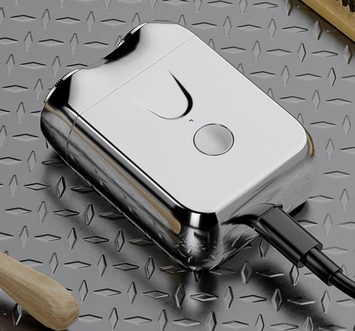 Waterproof Rotary Shaver with Dual Independent Heads and Quiet Motor for Wet and Dry Use