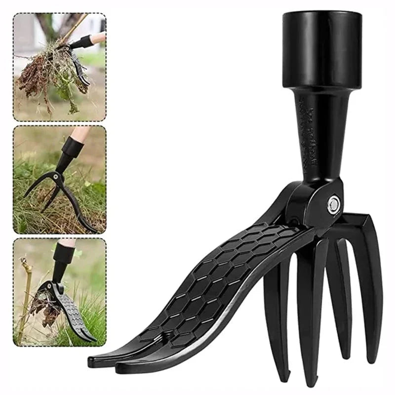 Standing Weed Puller with Pedal Grip Mechanism and Detachable Design