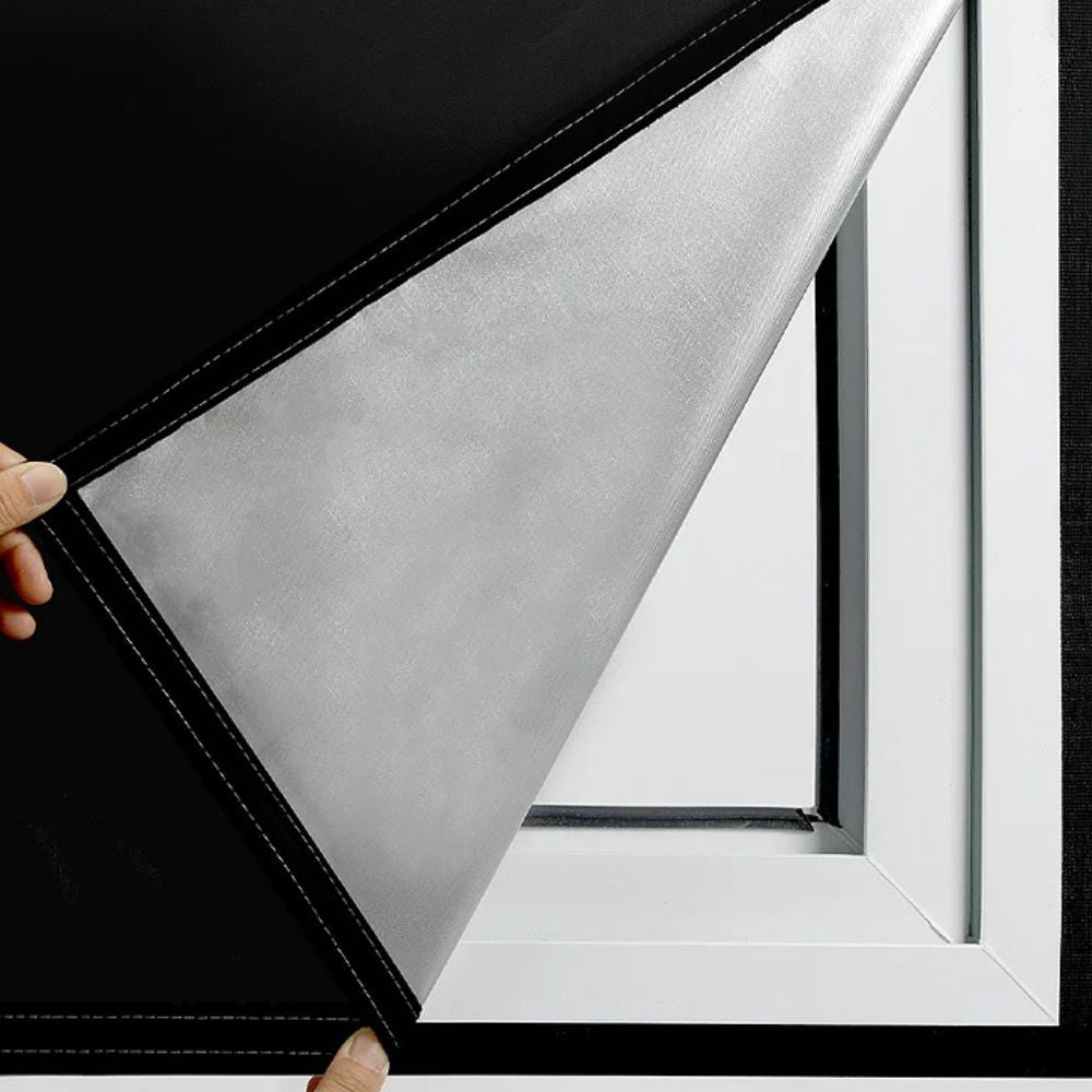 Static Cling Blackout Window Shade with 100% Light Blocking and Heat Reduction