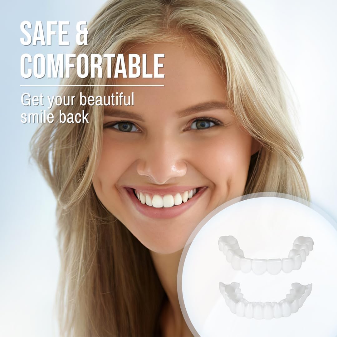 Clip On Veneer with Heat Molding Strip and Tweezers for Upper and Lower Teeth