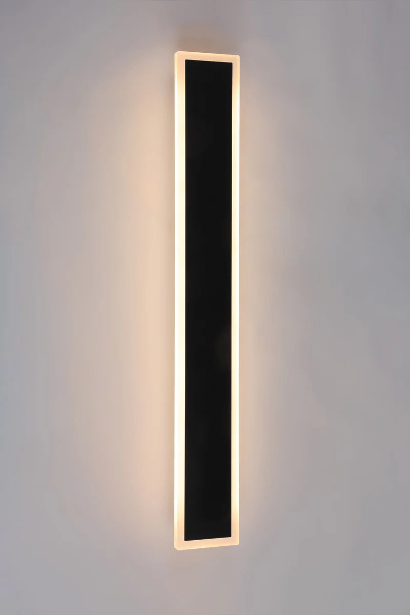 LumaLine LED Outdoor Wall Light 24" Black Linear Fixture with CCT Adjustable Lighting