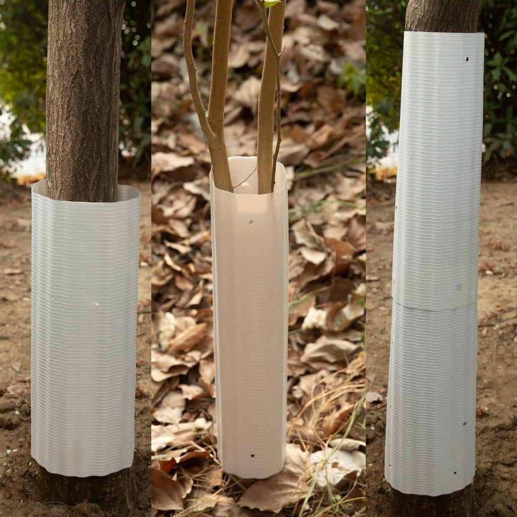 Tree Trunk Shield with Snap Assembly and Weatherproof Plastic, 6 Pack