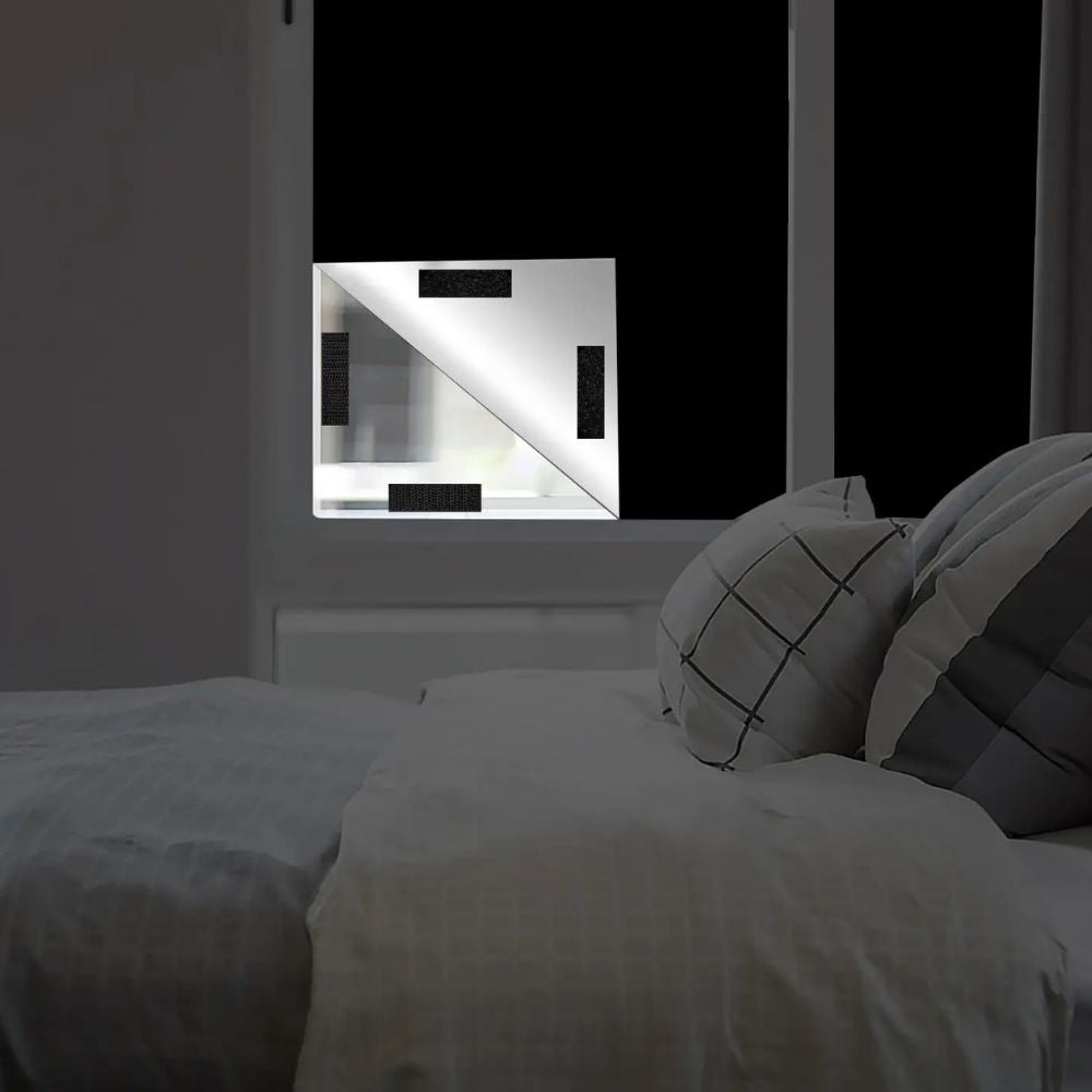Static Cling Blackout Window Shade with 100% Light Blocking and Heat Reduction