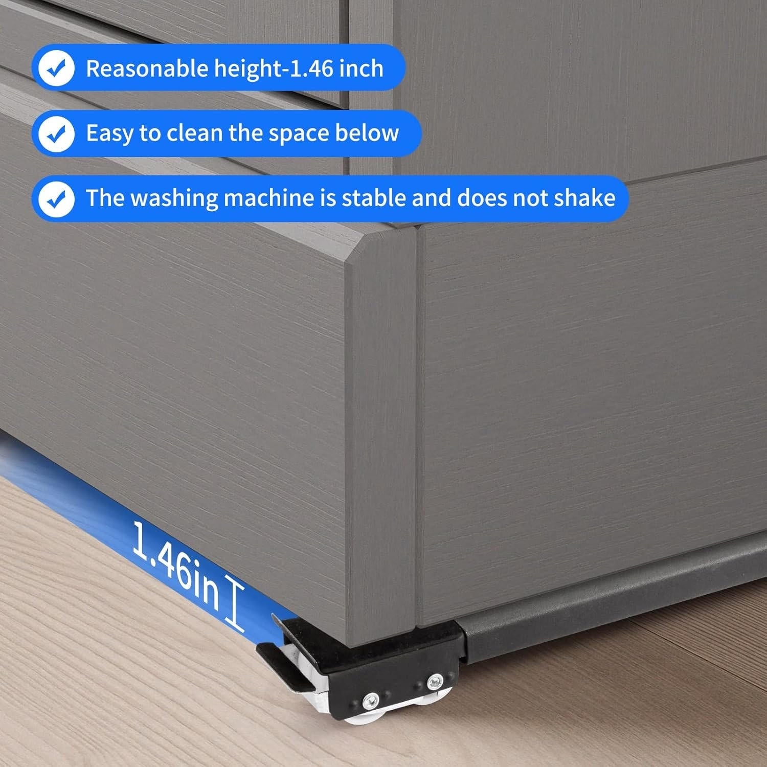 Adjustable Appliance Roller with Dual Brake Locks and 661 Pound Capacity