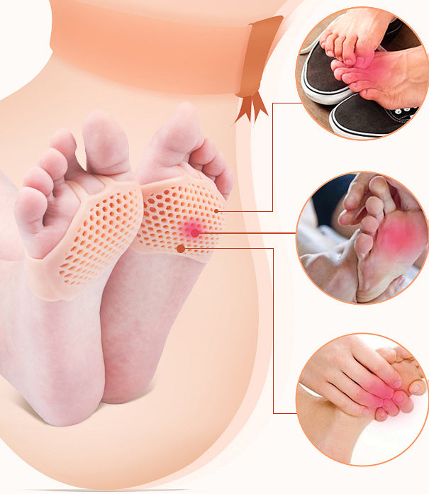 Gel Metatarsal Pads with Ventilated Cooling Gel and Adhesive Backing, Latex-Free