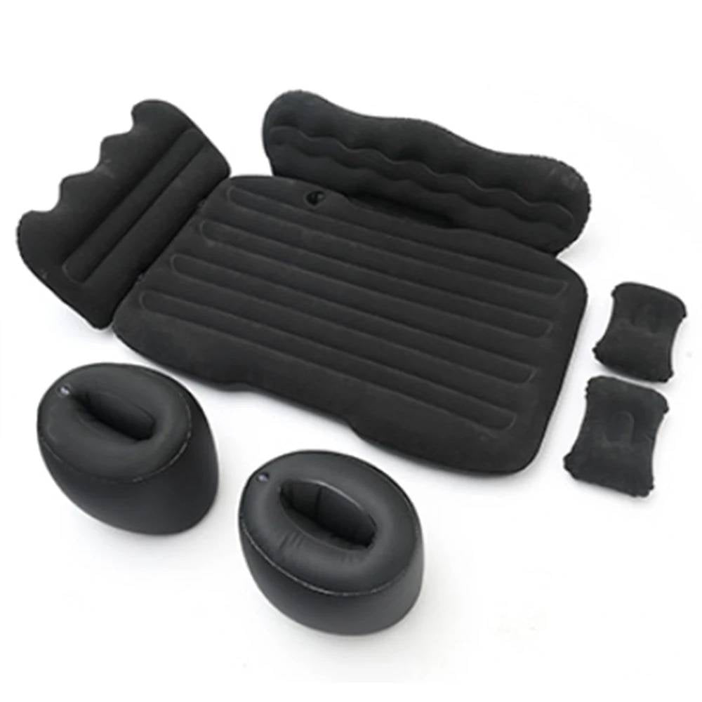 Inflatable Backseat Mattress with Vehicle Pump and Safety Guards