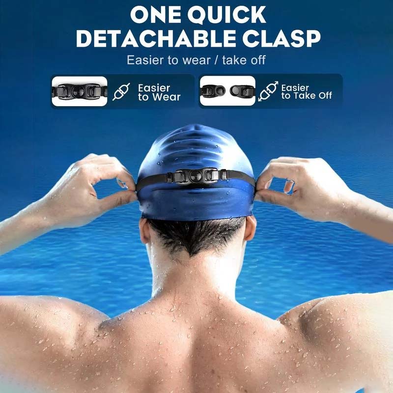 Swimming Goggles with 180 Degree Viewing Angle and Anti-Fog Lens Coating